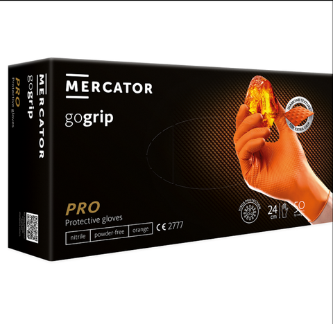 Mănuşi premium GOGRIP ORANGE 50 bucati/cutie - VIVIENE