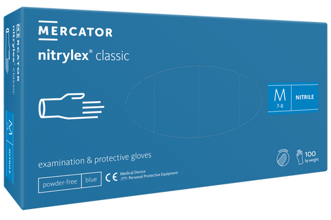 PACHET PROMO 8 CUTII + 2 CUTII GRATIS MĂNUȘI EXAMINARE NITRYLEX CLASSIC NEPUDRATE 100 buc/cutie - VIVIENE