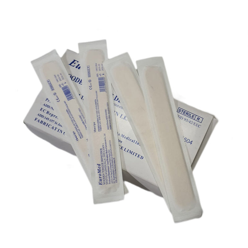 Apasatoare Linguale din Lemn Sterile -100 buc - VIVIENE