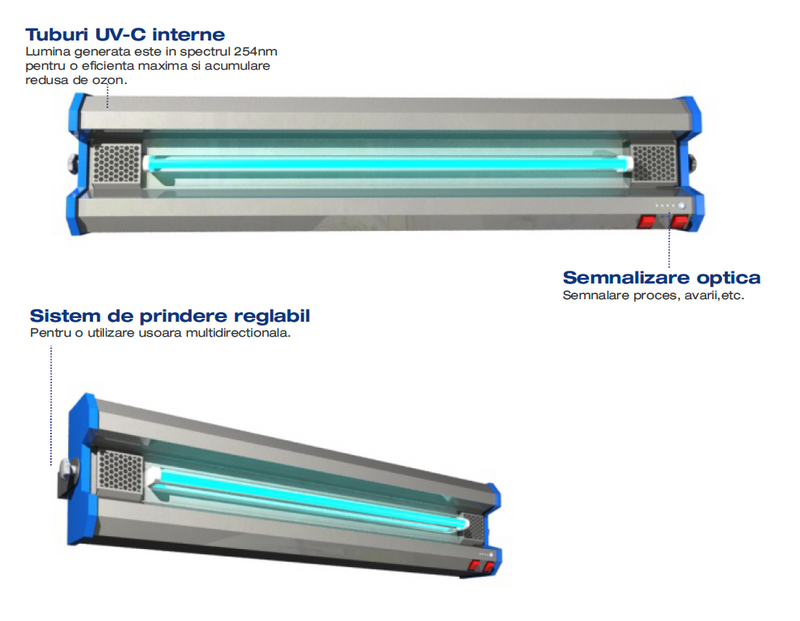 Lampa UV-C 36 PLUS  pentru aer si suprafete - VIVIENE