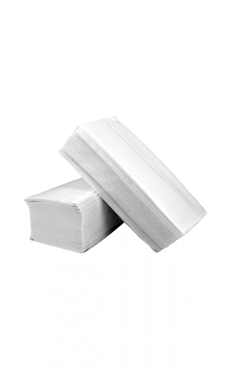 Prosoape hartie pliate V, Standard, alb, 2 straturi, 25 seturi/ pachet, 150 foi - VIVIENE